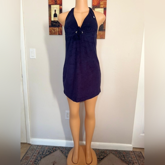 NWT Polo Ralph Lauren Beach Dress Cover Up Dark Blue Regular Fit size S - Picture 15 of 16